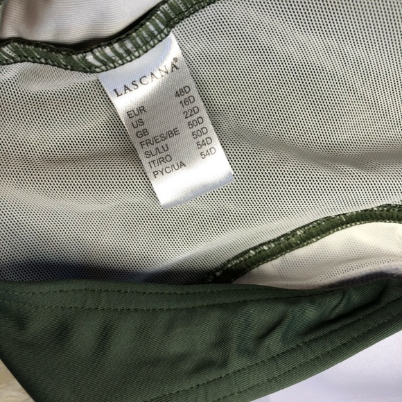 VENUS Green and White One-Piece Swimsuit size 16D - Picture 14 of 16